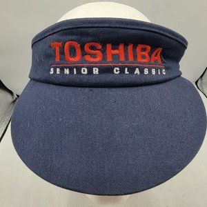 Toshiba Senior Classic Adults Blue Visor Golf Tournament Strapback Adjustable